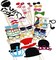 60-Piece Photo Booth Props DIY Kit – Wedding, Birthday & Family Reunion Party Favors – Includes Mustaches on a Stick, Hats, Glasses, Bowties & Lips – Fun Dress-Up Accessories for Kids & Adults – Premium Party Decorations